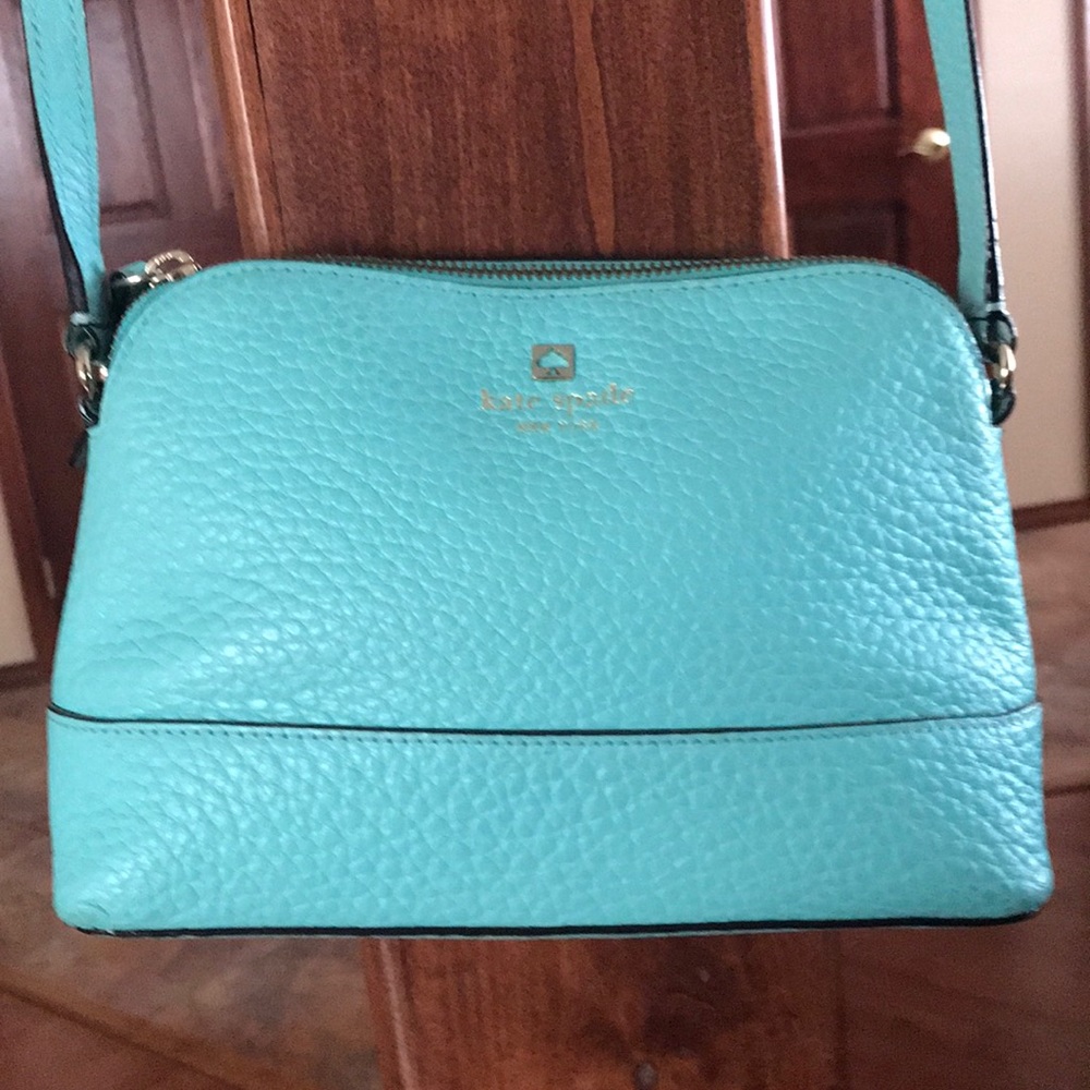 NWOT Turquoise Green Cross Body purse gently used